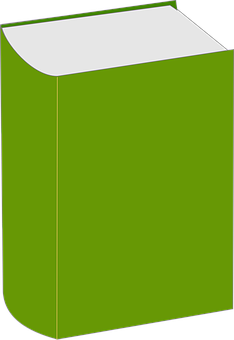 Green Book Vector Illustration PNG with transparent background