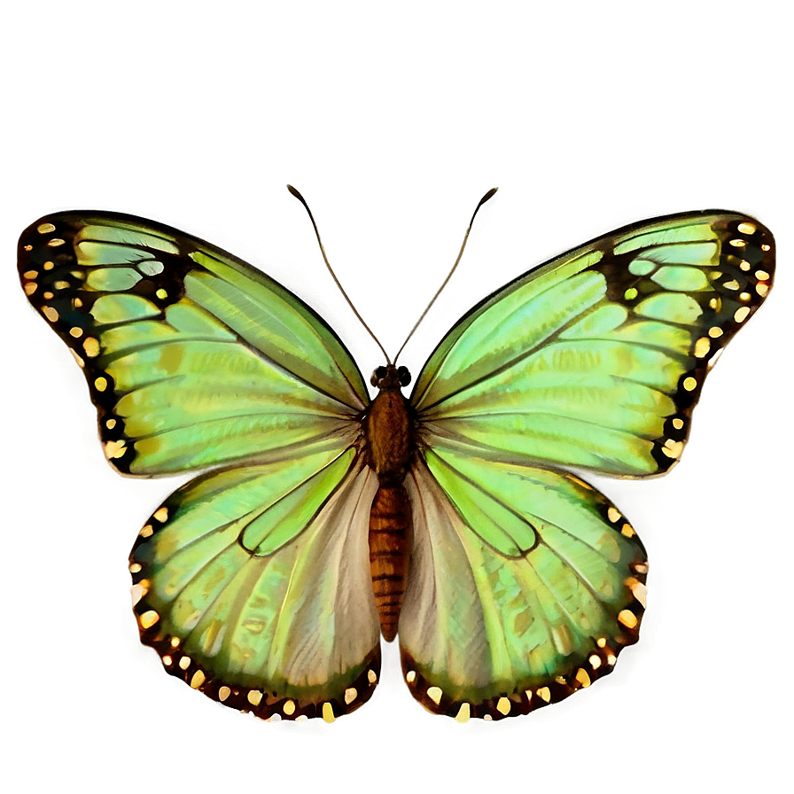 Green Butterflies Png Osg79