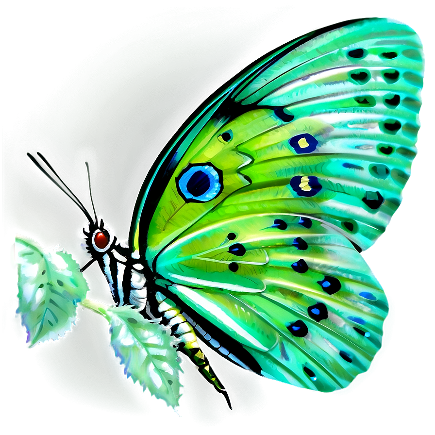 Green Butterfly Png 31