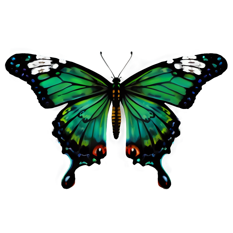 Green Butterfly Png 33