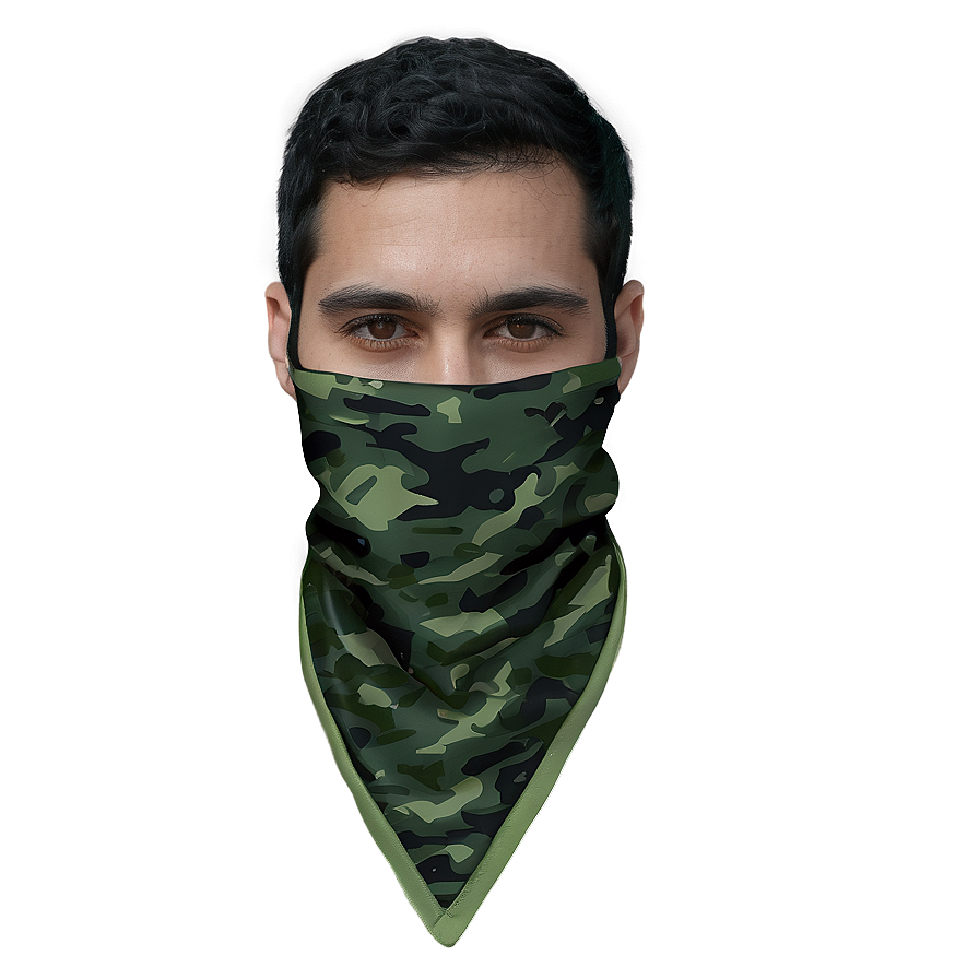 Green Camouflage Bandana Png Bik