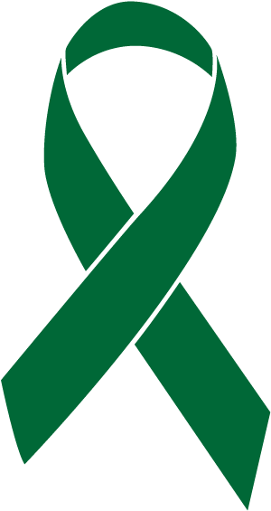 Emerald Green Colored Liver Cancer Ribbon - Breast Cancer Ribbon Png, Transparent Png PNG with transparent background
