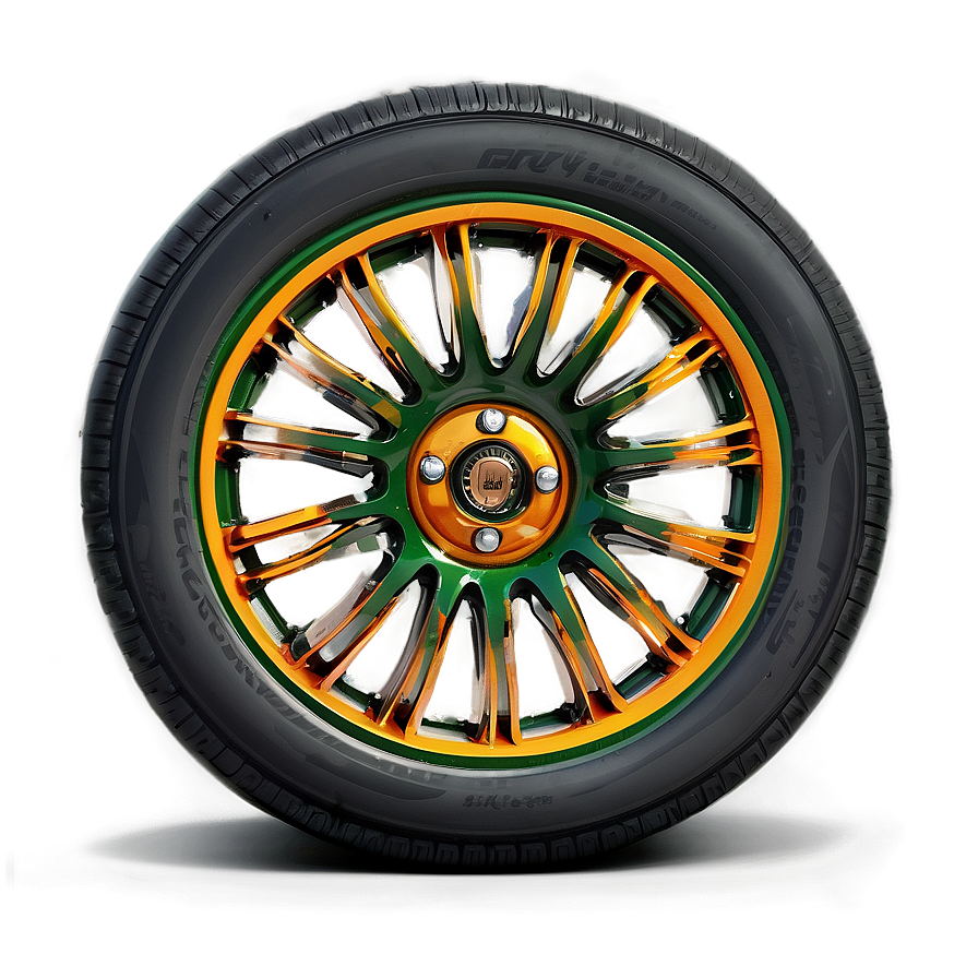 Green Car Wheel Png Xcy11