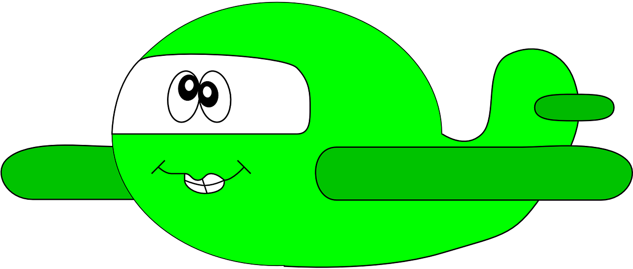 Avión, Verde, Dibujos Animados, Niño - Sad Airplane, HD Png Download PNG with transparent background