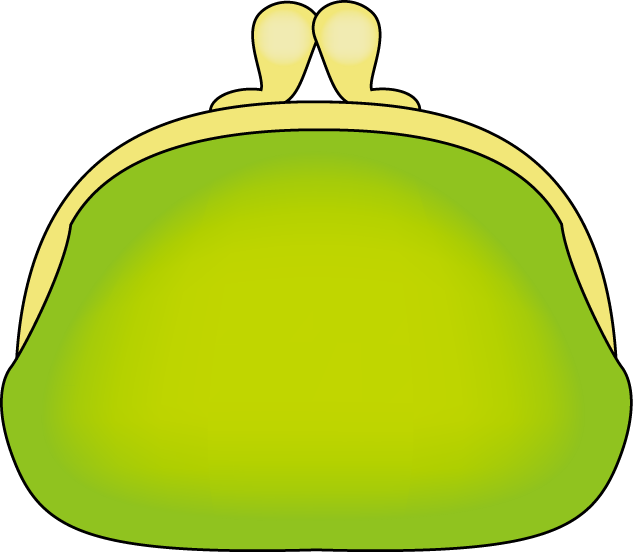 Green Cartoon Purse Illustration