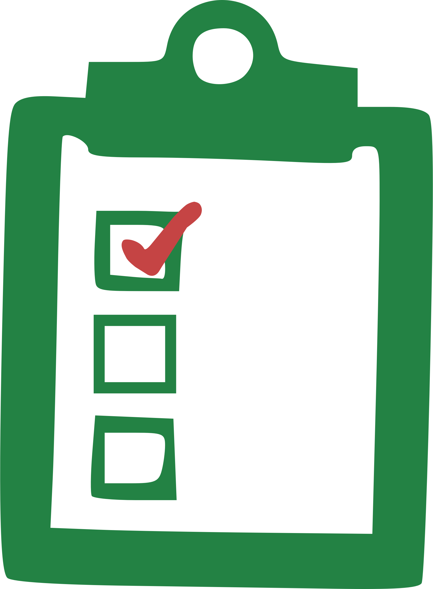 Green Checklist Icon PNG with transparent background