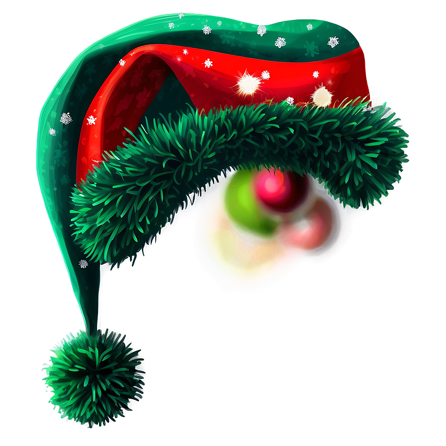 Green Christmas Hat PNG efh86 PNG image with a transparent background, free high-resolution download