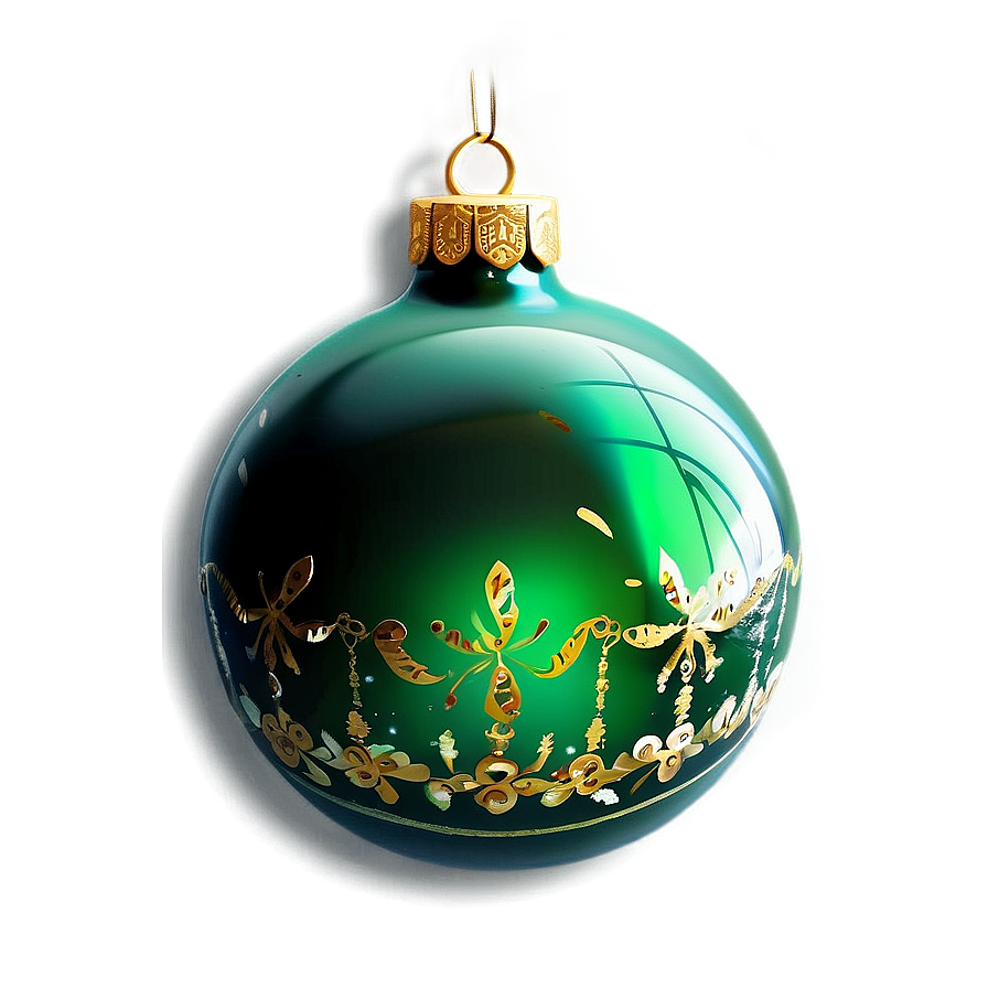 Green Christmas Ornaments Png Xtc