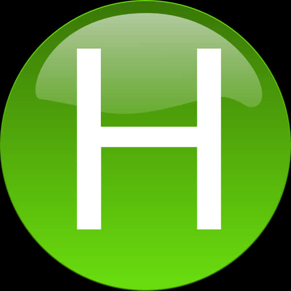 Green Circle Hospital Sign PNG with transparent background