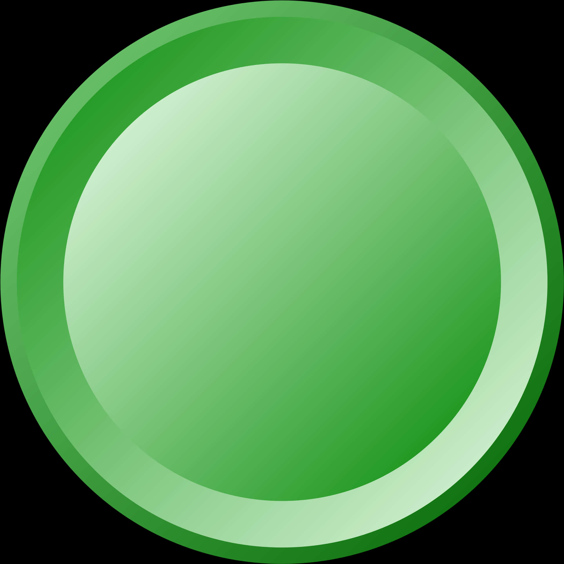 Green Circle Icon PNG with transparent background