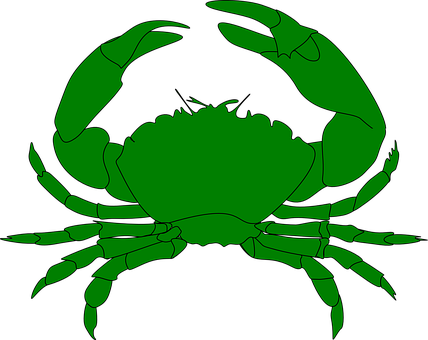 Green Crab Silhouette