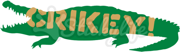 Crikey Steve Irwin Crocodile Decal - Saltwater Crocodile, HD Png Download PNG with transparent background