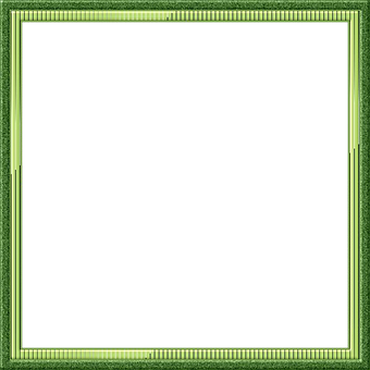 Green Decorative Frame PNG with transparent background