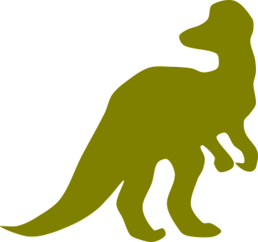 Green Dinosaur Silhouette