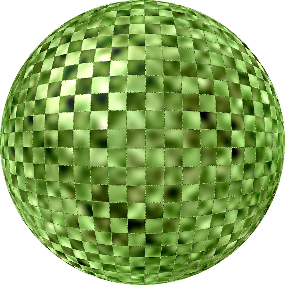 Green Disco Ball Texture