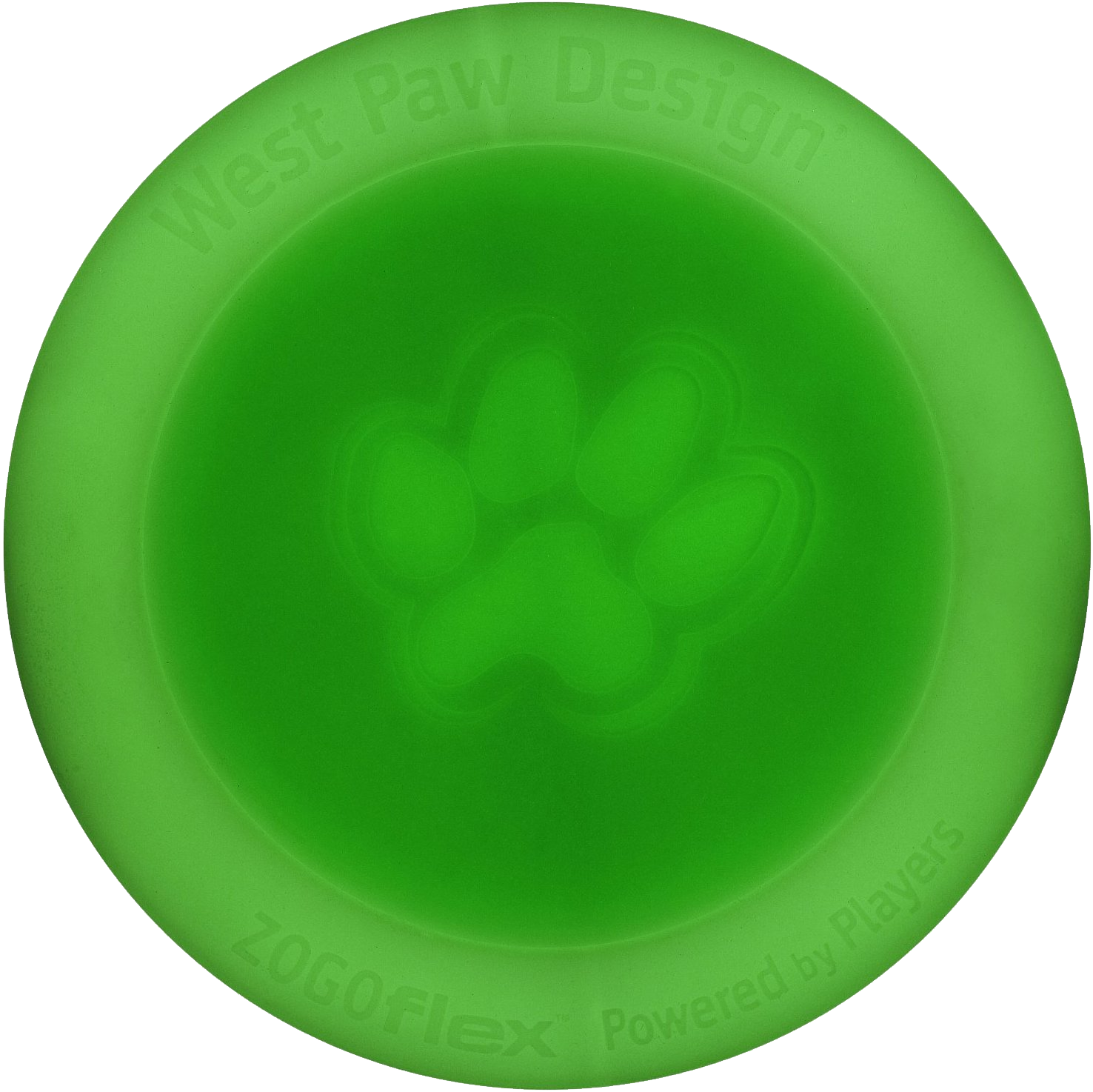 Green Dog Frisbee Top View