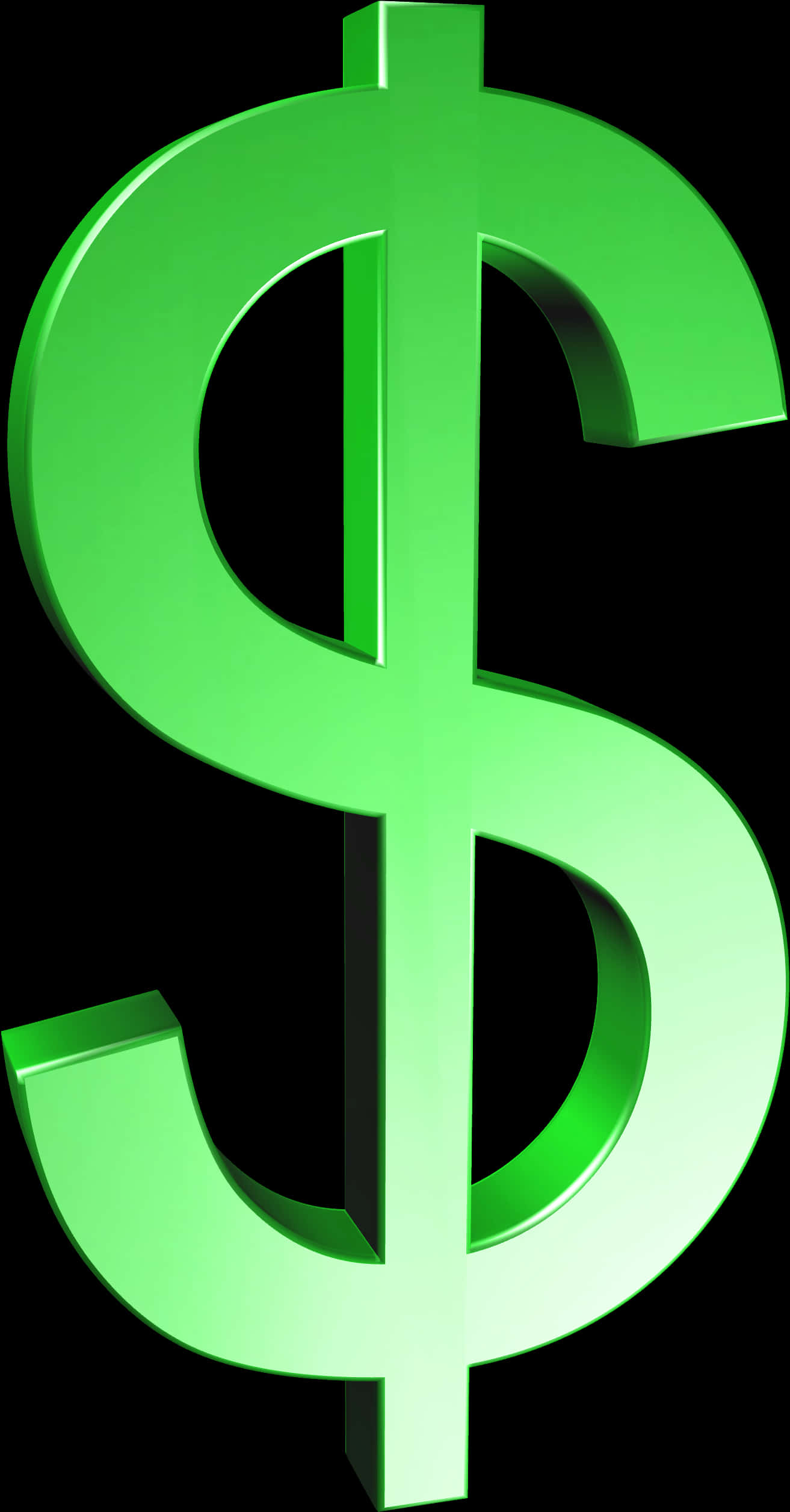 Green Dollar Sign Graphic