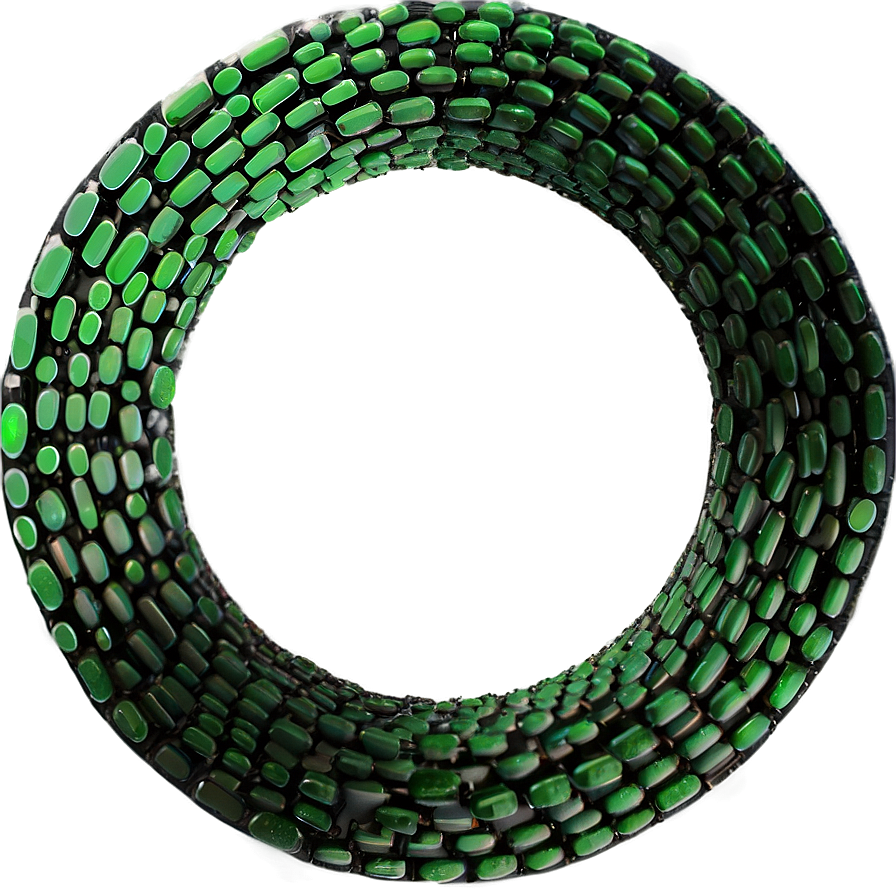 Green Dotted Circle Png Rau16