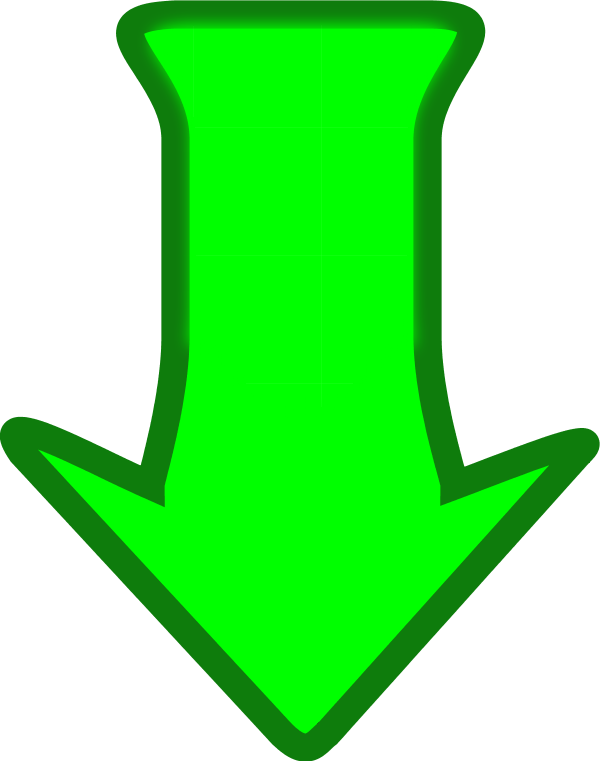 Green Down Arrow Icon