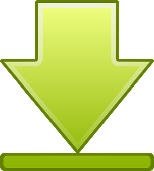 Green Download Arrow Icon