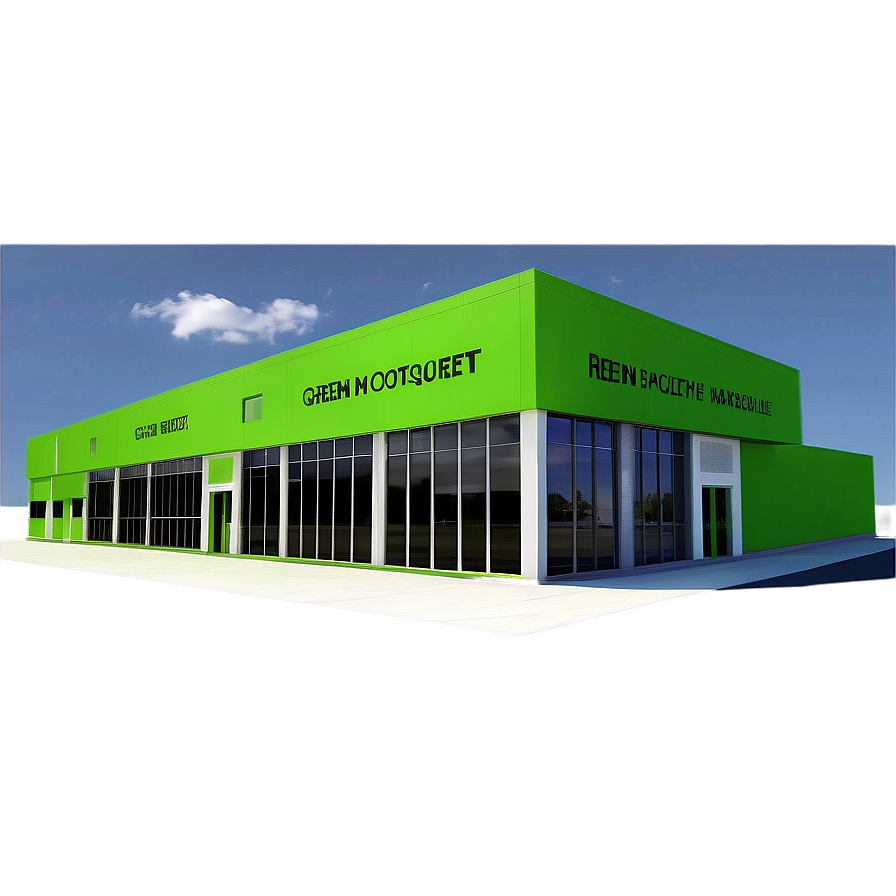 Green Eco-Friendly Warehouse PNG 41 PNG with transparent background