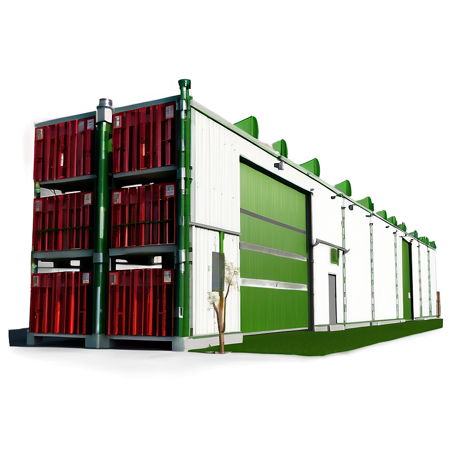 Green Eco-Friendly Warehouse PNG jyu40 PNG with transparent background