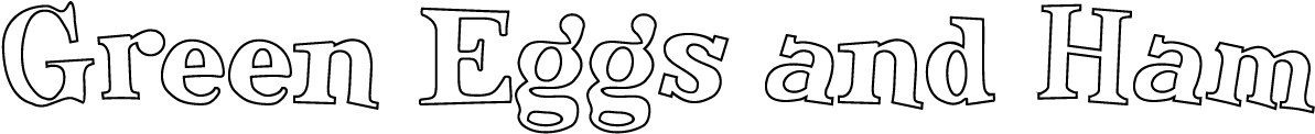 Green Eggs And Ham Png - Green Eggs And Ham Font, Transparent Png PNG with transparent background