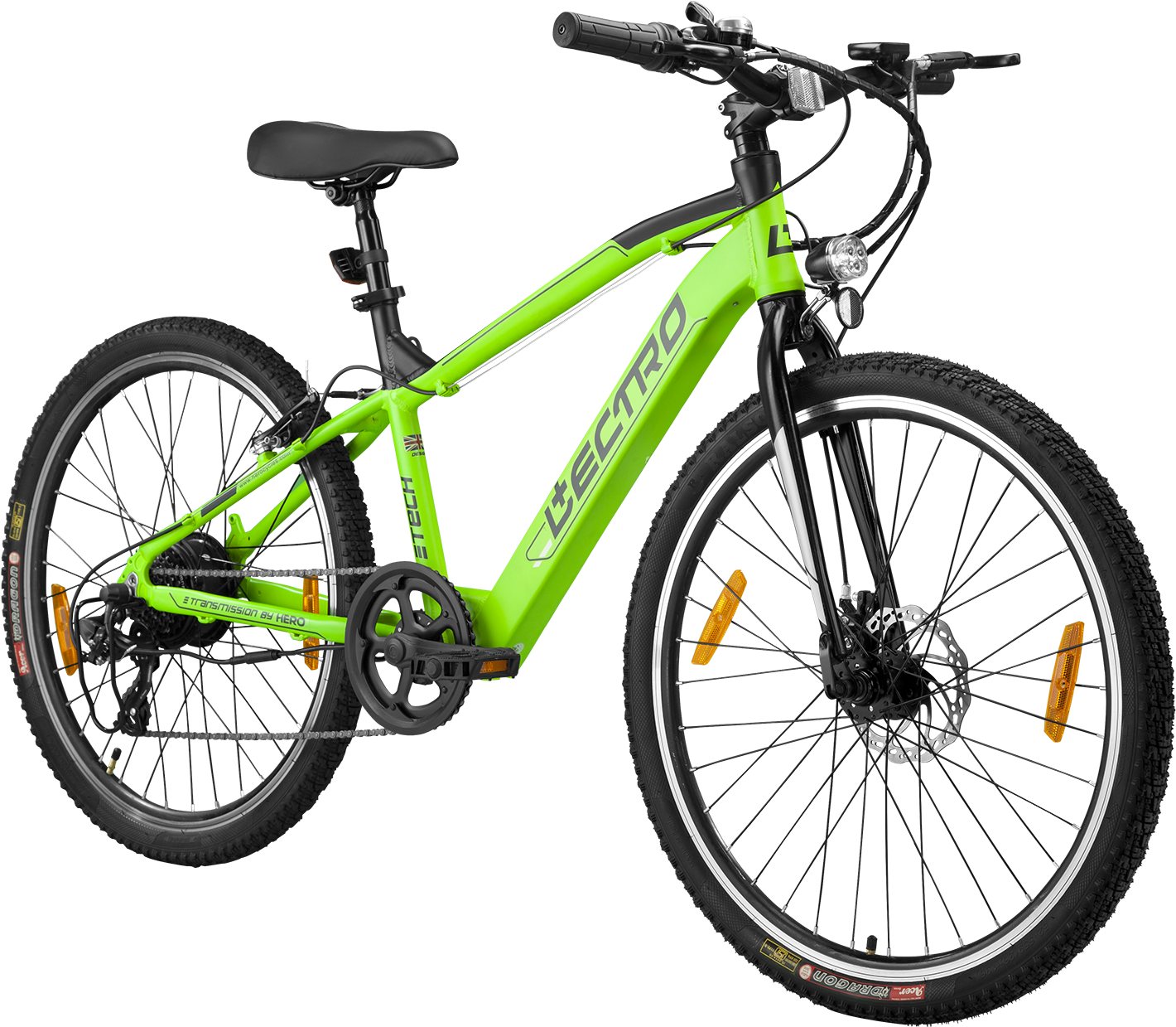 Green Electro Mountain Bike