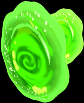 Green Energy Portal Effect PNG with transparent background