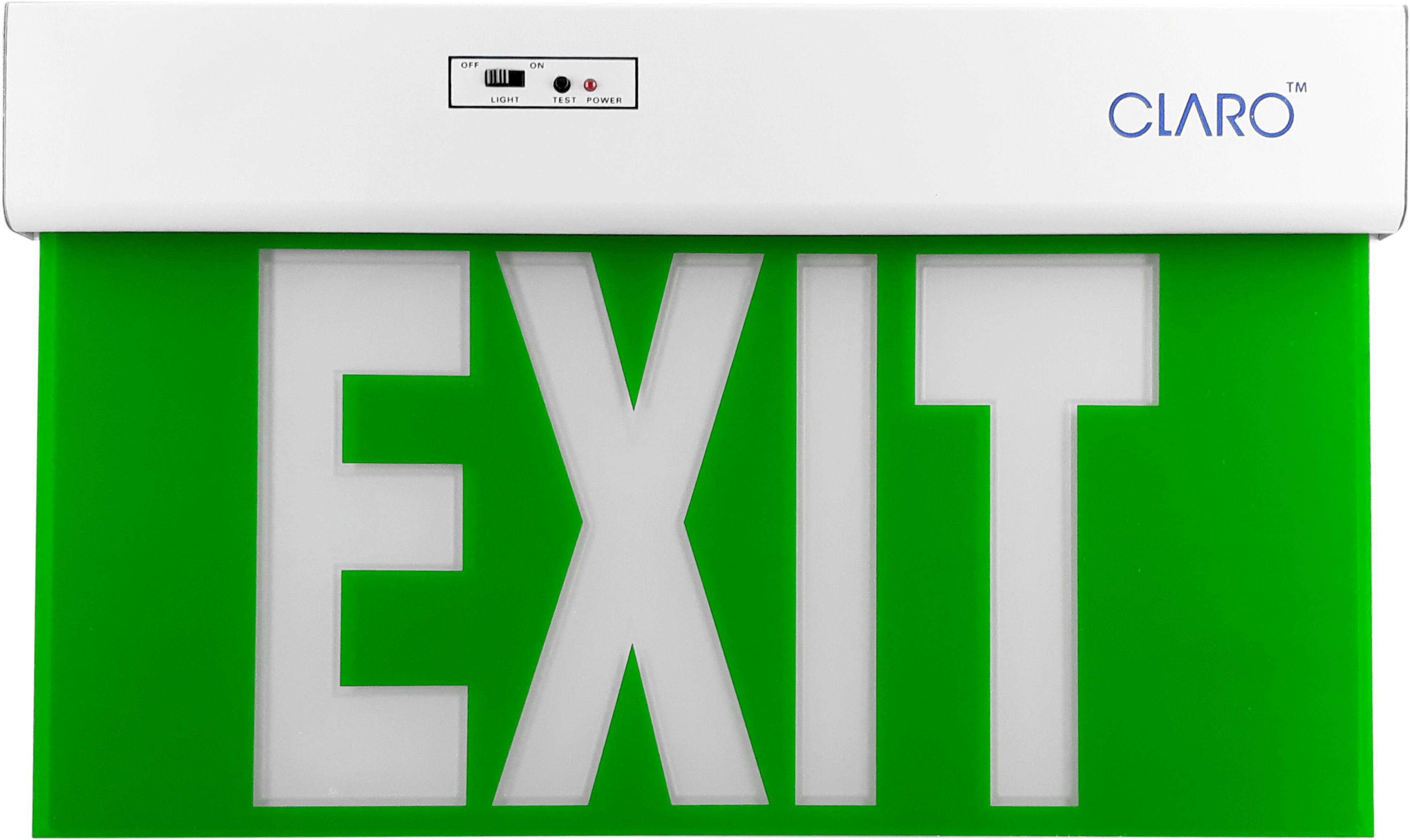 Green Exit Sign Claro