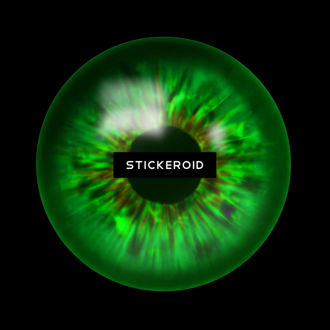 Green Eye Lens Graphic