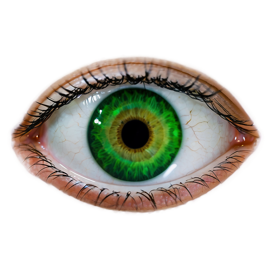 Green Eye With Contact Lens Png 06262024