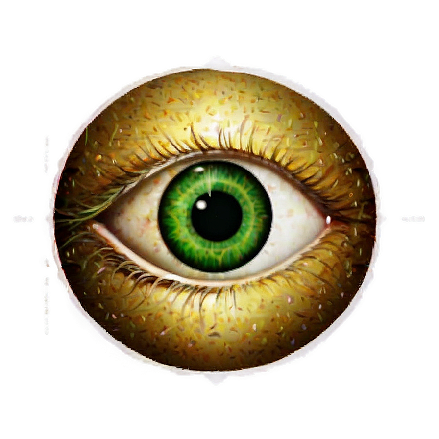 Green Eye With Golden Flecks Png 06262024