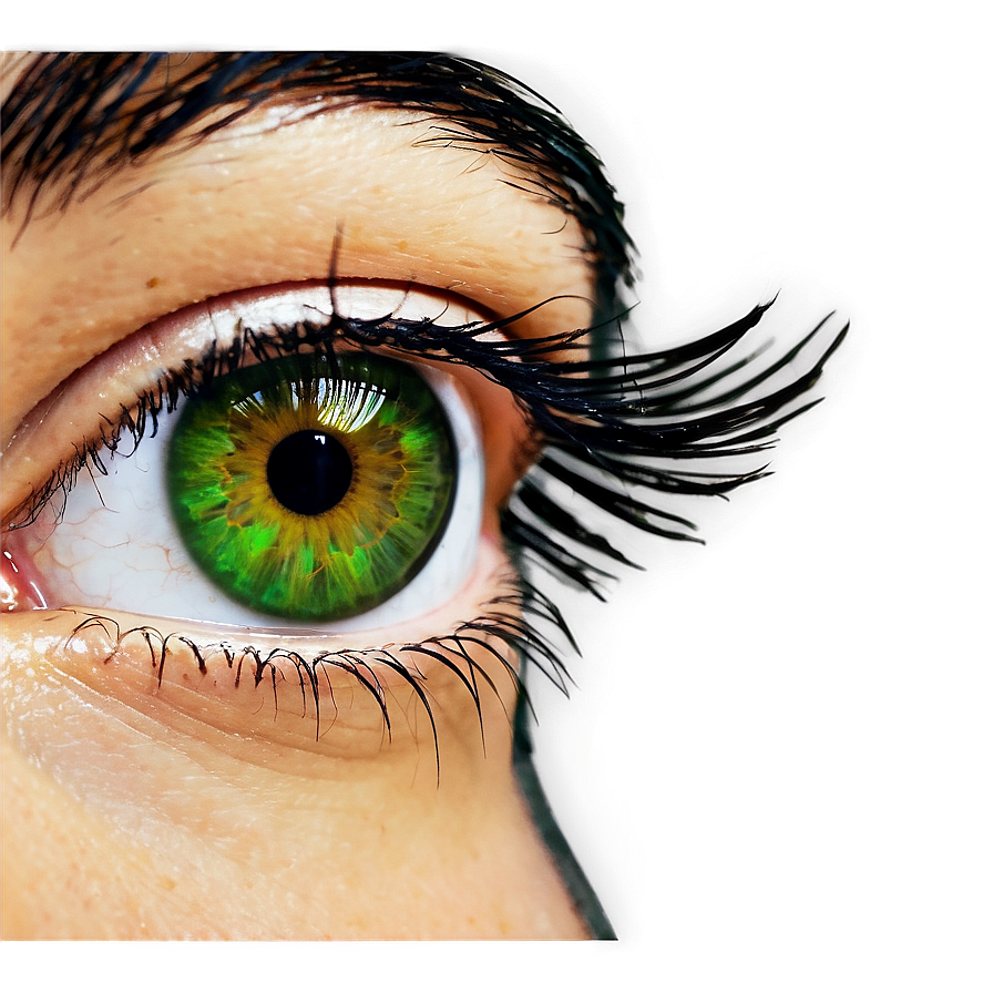 Green Eye With Long Lashes Png 81