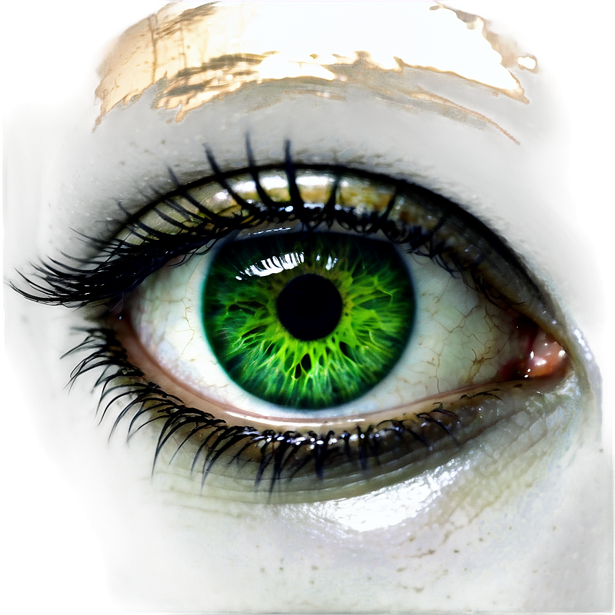 Green Eye With Reflection Png Bba12