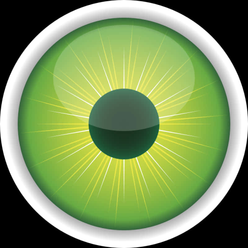 Green Eyeball Illustration