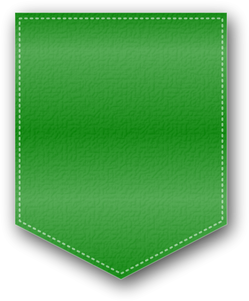 Green Fabric Banner Icon