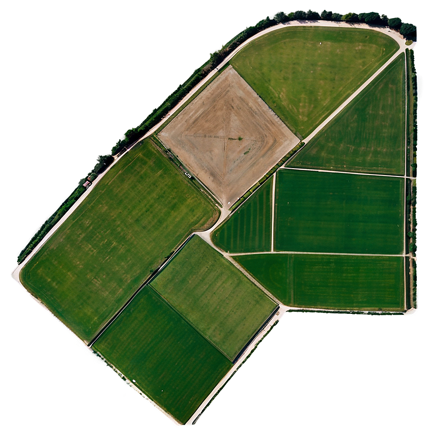 Green Farm Fields Aerial View Png Nav