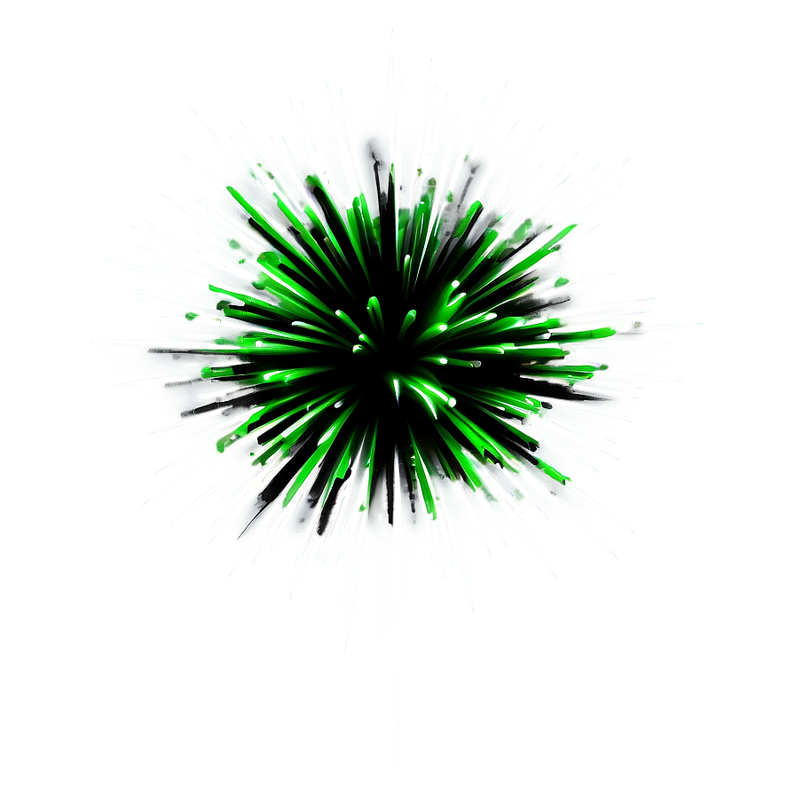 Green Firework Explosion Png Aqe78