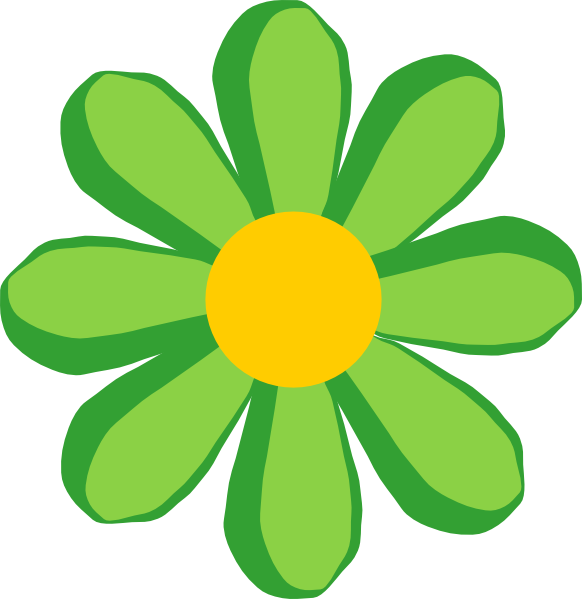 Green Flower Illustration