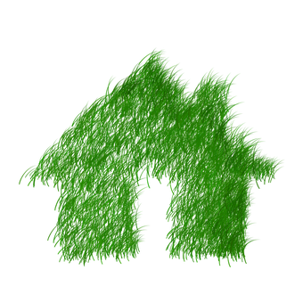 Green Furry Letter A Graphic