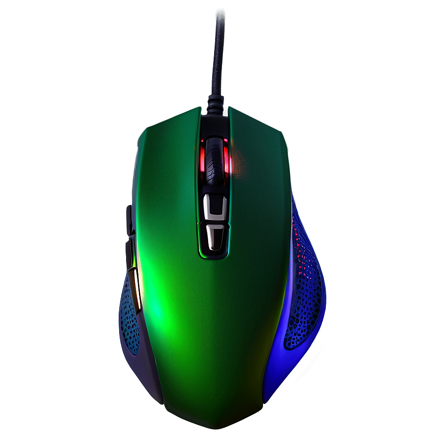 Green Gaming Mouse Png Qjj13