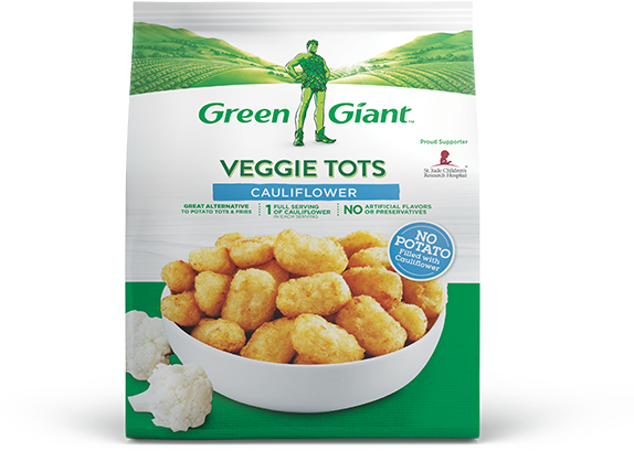 Green Giant Veggie Tots Cauliflower Package