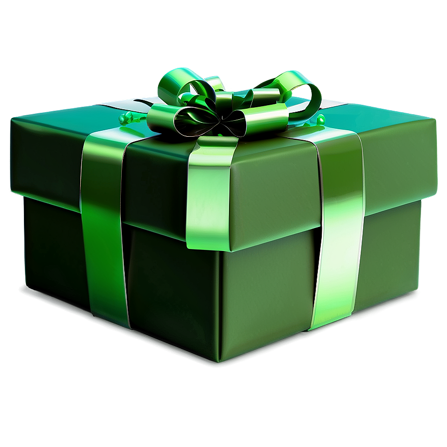 Green Gift Box Png Ljh57