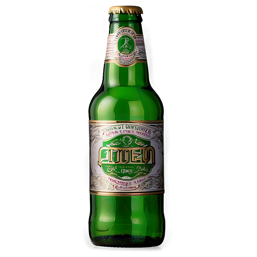 Green Glass Beer Bottle Png 35