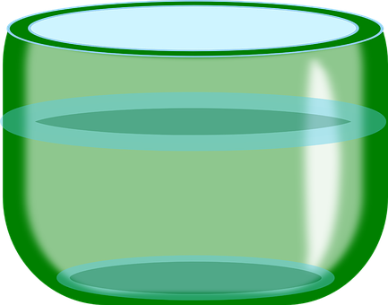 Green Glass Vase Vector