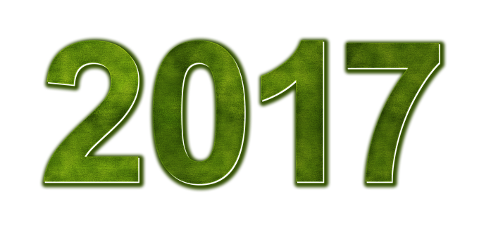 Green_ Glowing_2017_ New_ Year PNG with transparent background