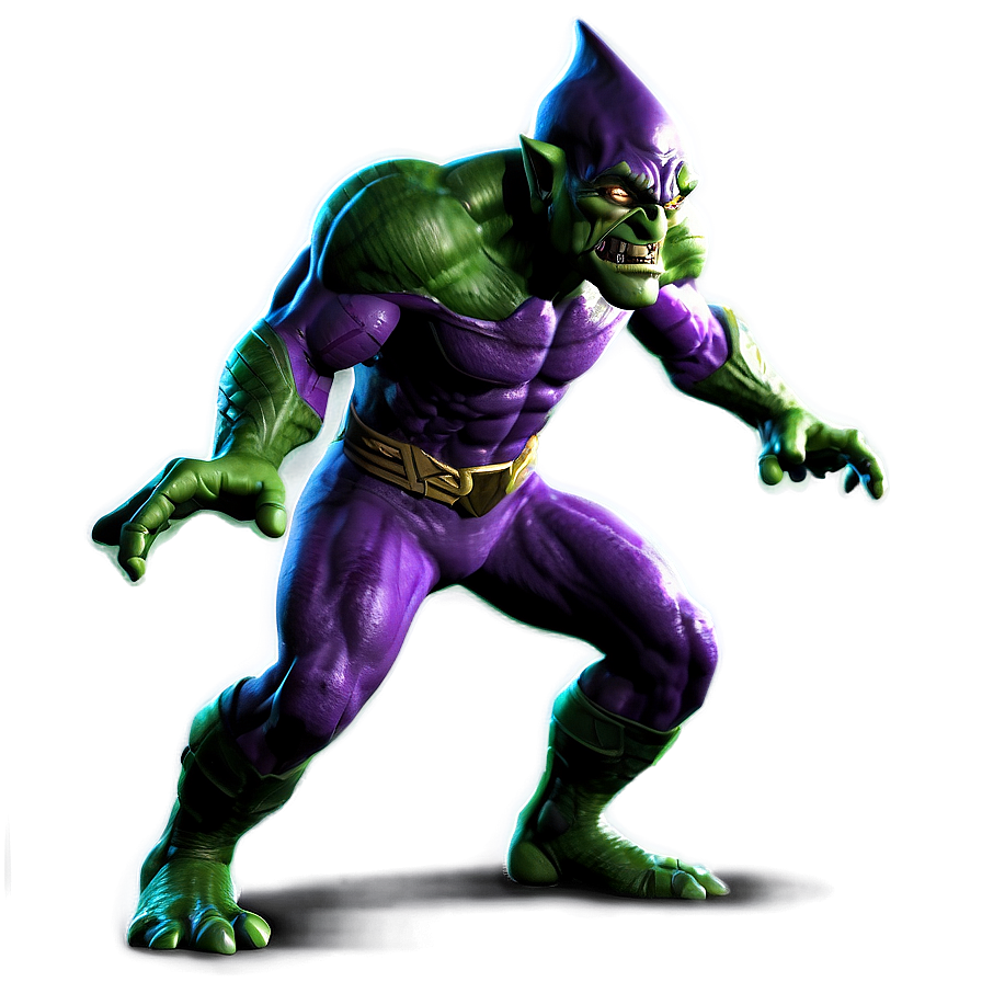 Green Goblin In Battle Png Dop