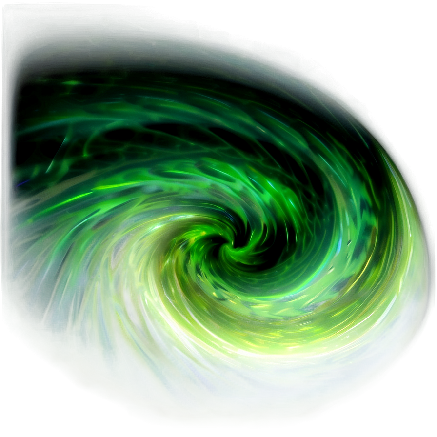 Green Gradient Abstract Swirl PNG 4 PNG with transparent background
