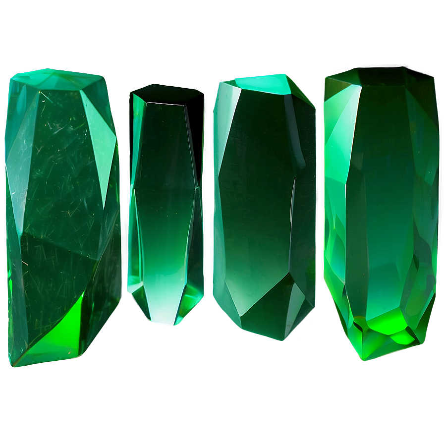 Green Gradient Crystal Texture PNG 06262024 PNG with transparent background